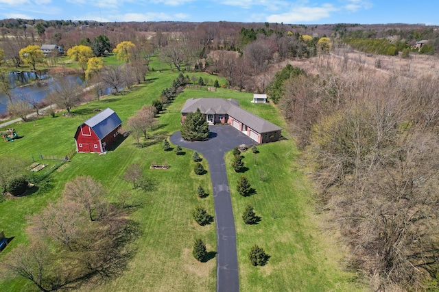 70799 Fisher Rd, Bruce, MI 48065 - bird's eye view with a water view