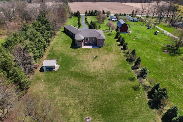 70799 Fisher Rd, Bruce, MI 48065 - drone / aerial view with a rural view