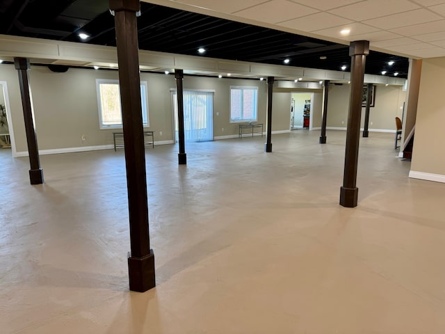 70799 Fisher Rd, Bruce, MI 48065 - basement with baseboards and a healthy amount of sunlight