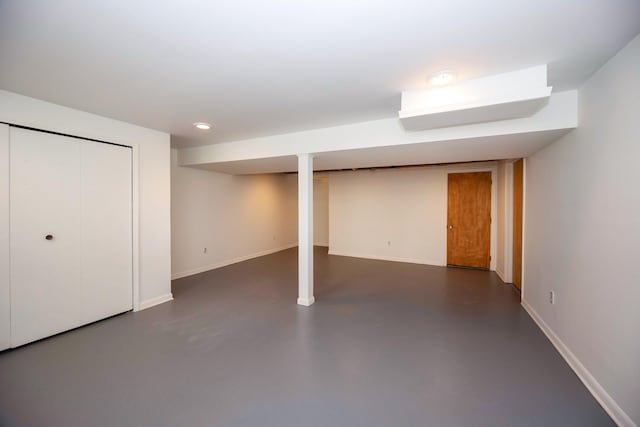 2015 Rugby Ct, Ann Arbor, MI 48103 - finished below grade area featuring baseboards and recessed lighting