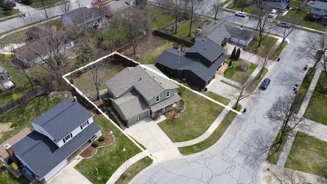 2015 Rugby Ct, Ann Arbor, MI 48103 - aerial view of property and surrounding area with nearby suburban area