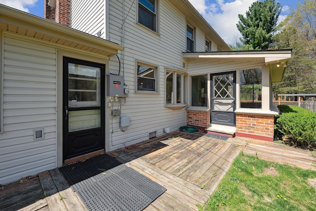 2050 Rowe Rd, Milford, MI 48380 - view of wooden terrace