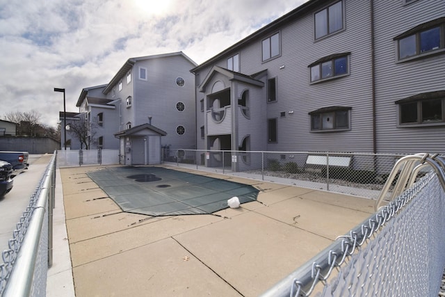 pool with fence