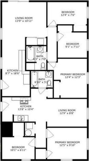 202 Poplar St, Three Oaks, MI 49128 - view of layout