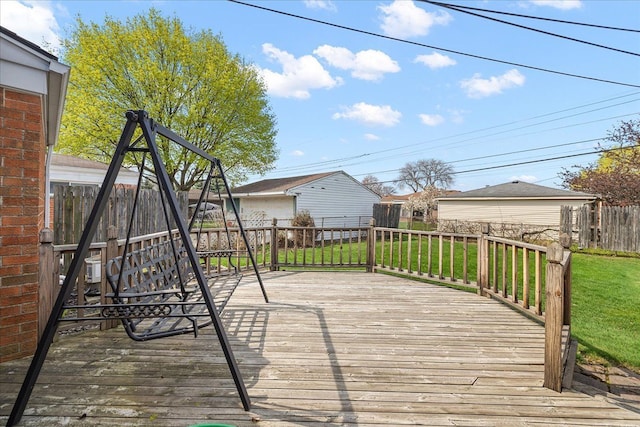 14953 Colpaert Dr, Warren, MI 48088 - deck featuring fence and a yard