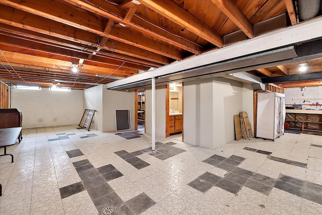 14953 Colpaert Dr, Warren, MI 48088 - finished below grade area featuring tile patterned floors
