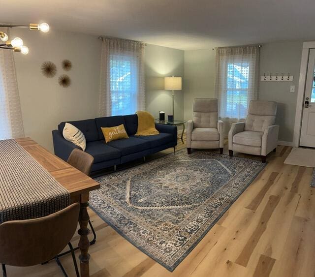 21 River St, Niles, MI 49120 - living area with wood finished floors