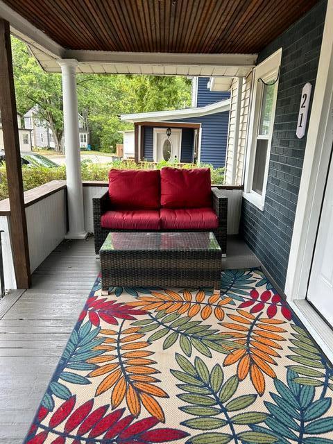 21 River St, Niles, MI 49120 - wooden terrace with covered porch