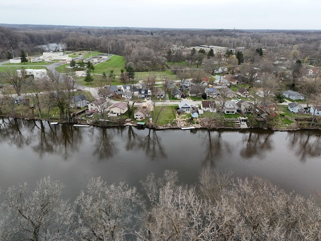 21 River St, Niles, MI 49120 - aerial view featuring a water view and a residential view