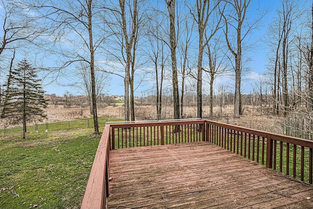 2569 Ridgewood Trl, Berrien Springs, MI 49103 - wooden terrace with a yard