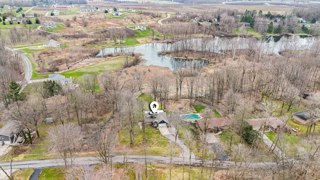 2569 Ridgewood Trl, Berrien Springs, MI 49103 - bird's eye view with a water view
