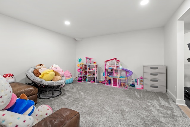 2693 Sanctuary Dr, Stevensville, MI 49127 - game room featuring recessed lighting and carpet flooring