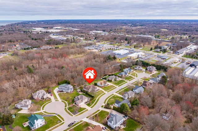 2693 Sanctuary Dr, Stevensville, MI 49127 - birds eye view of property featuring a residential view