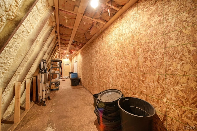 view of attic