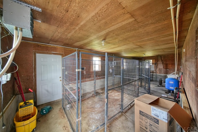 storage room featuring an exterior structure