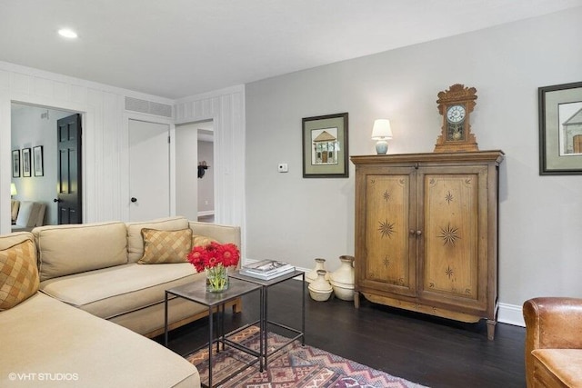 16191 4th Ln, Union Pier, MI 49129 - living room with ornamental molding and dark wood-style flooring