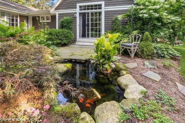 16191 4th Ln, Union Pier, MI 49129 - view of yard featuring a small pond