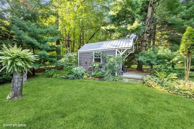 16191 4th Ln, Union Pier, MI 49129 - view of yard with an outbuilding and a shed