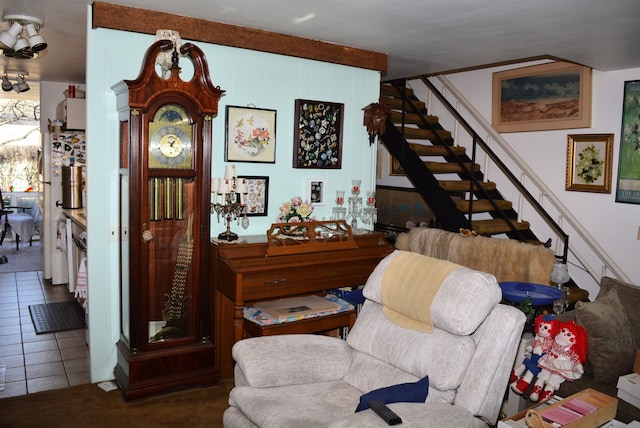 interior space featuring stairs