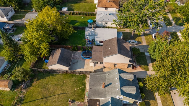 drone / aerial view with a residential view