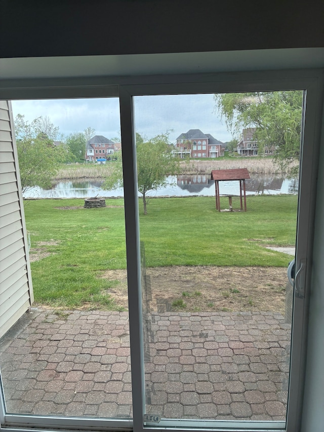 92 Brookfield Dr, Oxford, MI 48371 - doorway with a water view