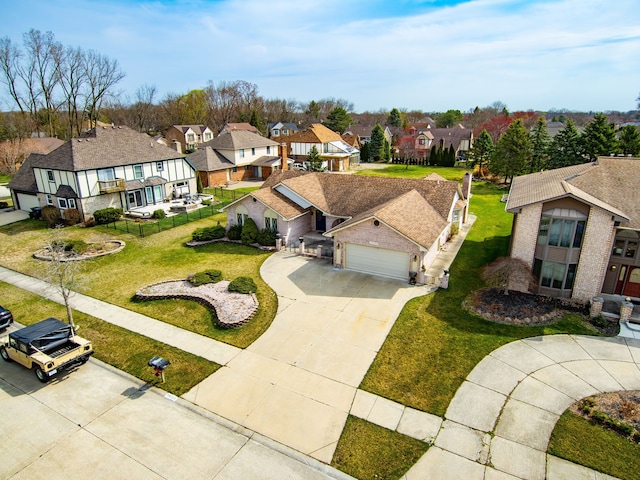 birds eye view of property featuring a residential view