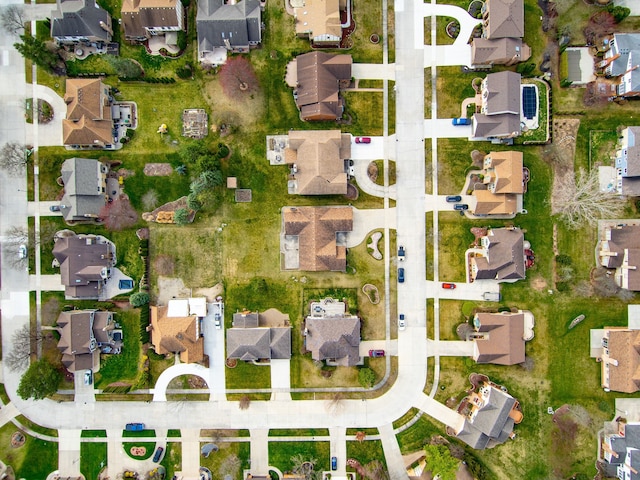 drone / aerial view with a residential view