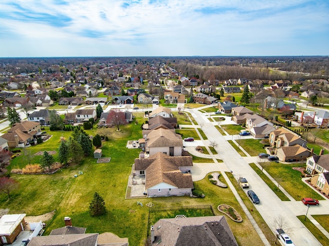birds eye view of property featuring a residential view