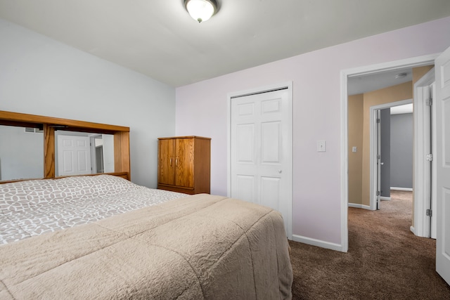 19737 Clement Rd, Northville, MI 48167 - carpeted bedroom with baseboards and a closet