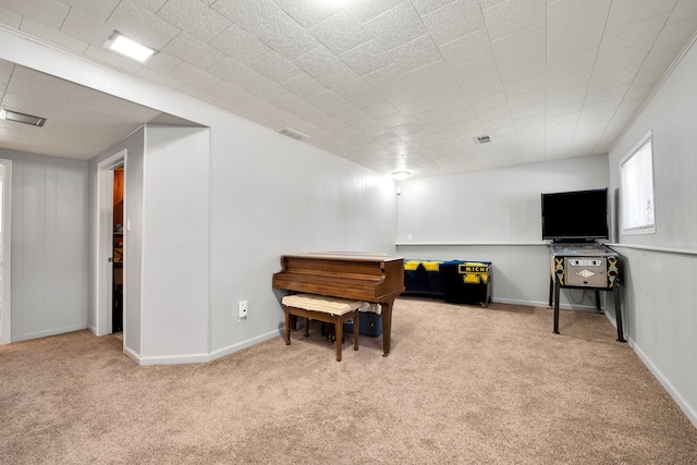 19737 Clement Rd, Northville, MI 48167 - living area featuring carpet and baseboards