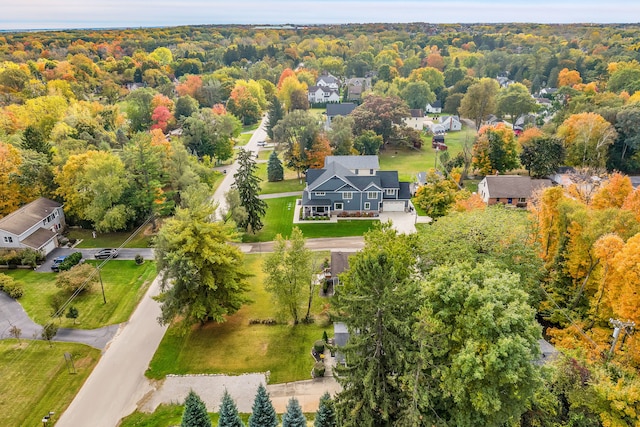 19737 Clement Rd, Northville, MI 48167 - aerial view of a heavily wooded area