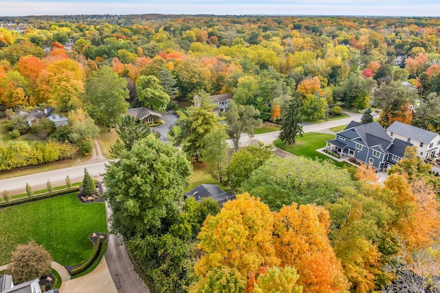 19737 Clement Rd, Northville, MI 48167 - drone / aerial view of a heavily wooded area