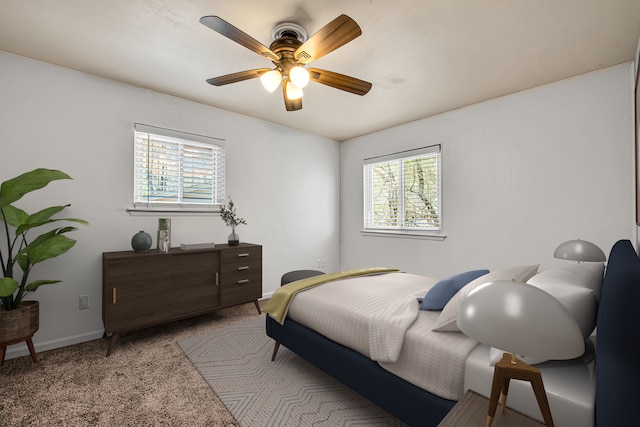 19737 Clement Rd, Northville, MI 48167 - carpeted bedroom with a ceiling fan