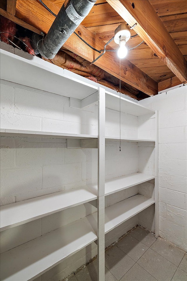 view of storage