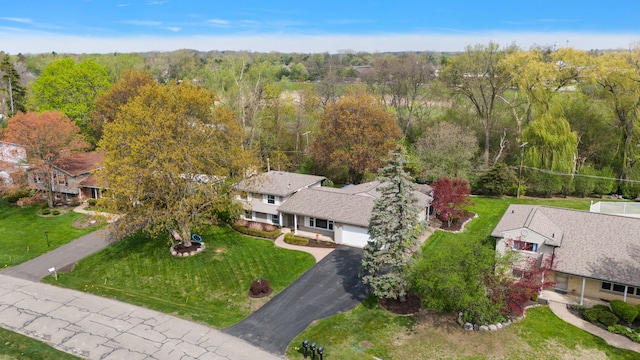 birds eye view of property