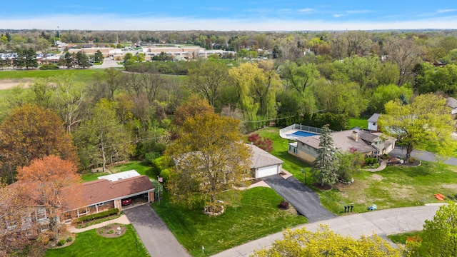 birds eye view of property