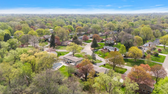 drone / aerial view featuring a residential view