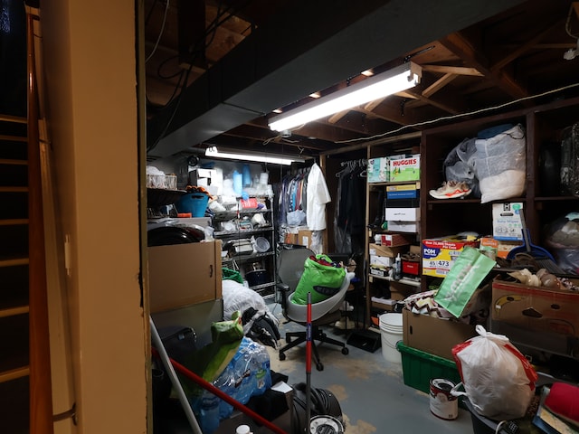 view of basement