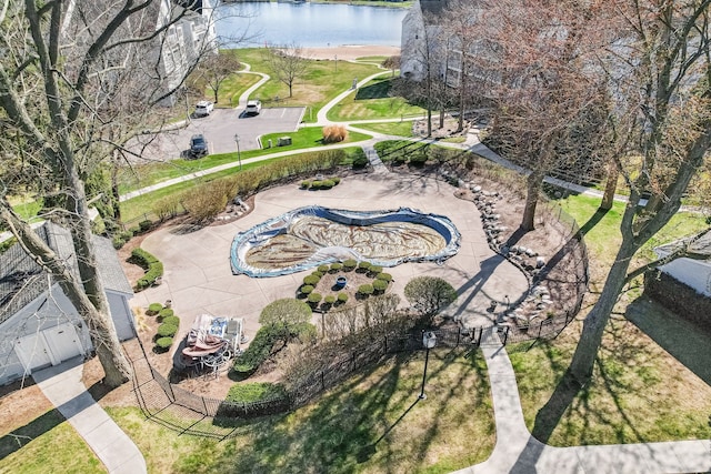 3553 Port Cove Dr Unit 37, Waterford, MI 48328 - birds eye view of property with a water view