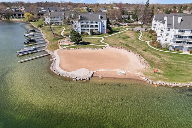 3553 Port Cove Dr Unit 37, Waterford, MI 48328 - aerial view with a water view