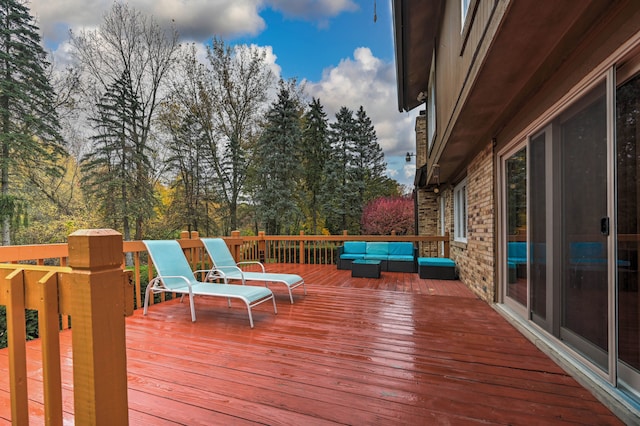 3052 Westman Ct, Bloomfield Hills, MI 48304 - wooden terrace with an outdoor living space