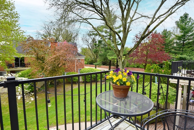 view of balcony