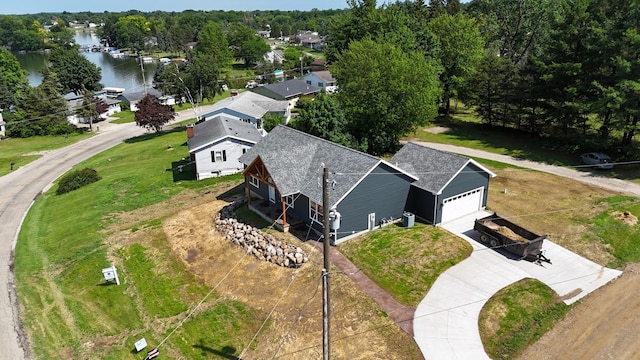 10820 Baker Rd, Jerome, MI 49249 - view from above of property with a large body of water