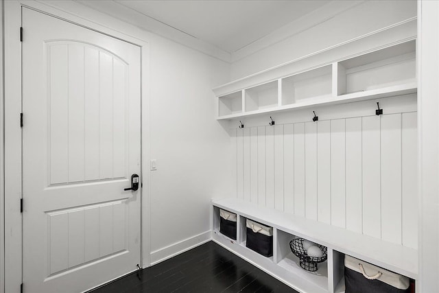 14105 Jode Park, Shelby Twp, MI 48315 - mudroom with baseboards and dark wood-style floors