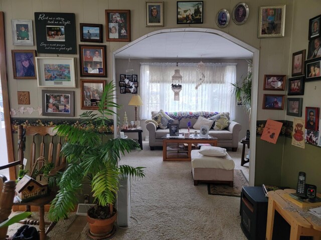 927 George St S, Jackson, MI 49202 - view of carpeted living room