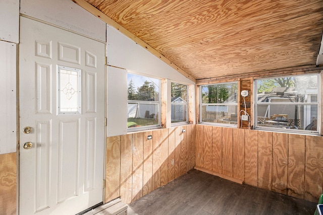 unfurnished sunroom featuring a healthy amount of sunlight