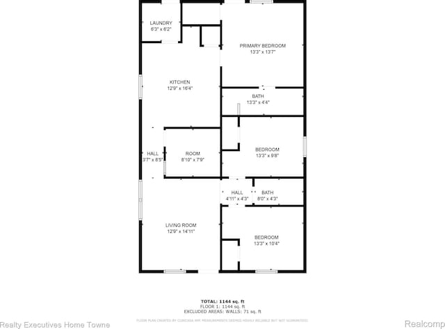 1822 Elizabeth Ter, Madison Heights, MI 48071 - room layout