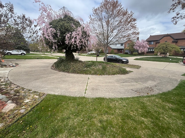 view of yard with a residential view