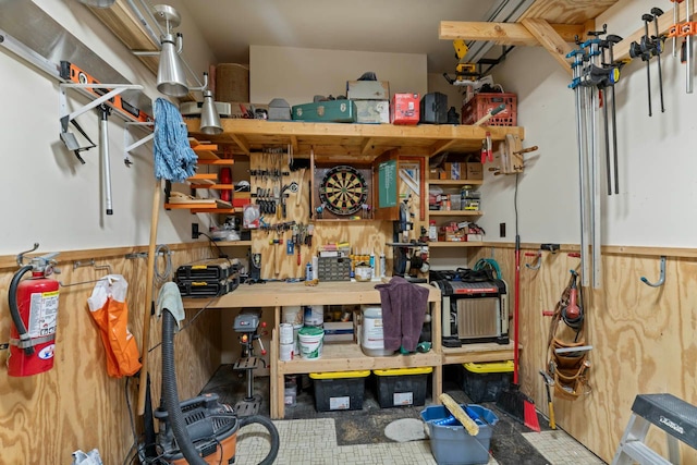 view of storage room