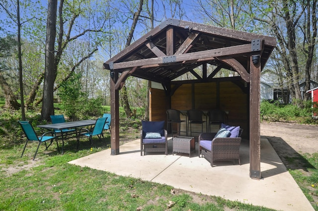 5371 S 4th St, Kalamazoo, MI 49009 - view of patio / terrace with a gazebo